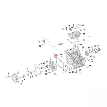 COMETIC GASKETS, TRANSM. BEARING HOUSING