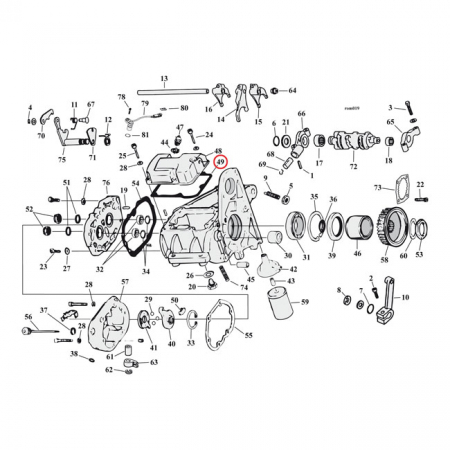 COMETIC, GASKET TRANSMISSION TOP COVER. .031" FIBER