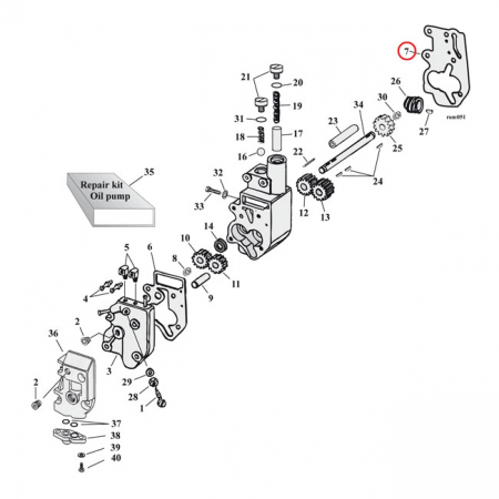 COMETIC, OIL PUMP BOCY TO COVER GASKET. FIBER