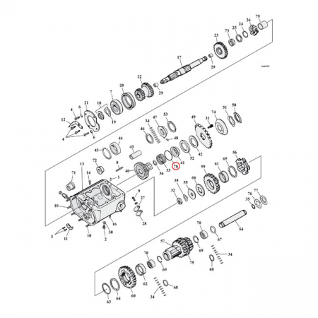 COMETIC O-RING, MAINSHAFT NEEDLE BEARING