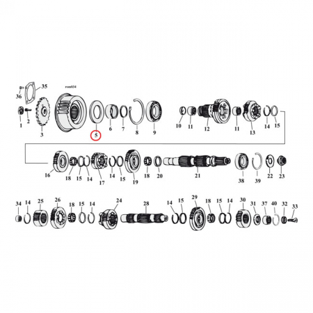 COMETIC, OIL SEAL TRANSMISSION MAINSHAFT