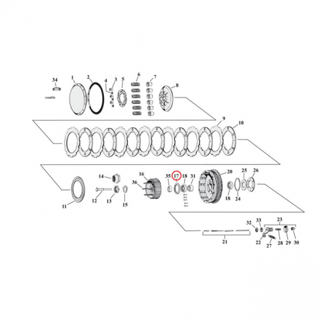 COMETIC, OIL SEAL MAINSHAFT / CLUTCH HUB. DOUBLE LIP