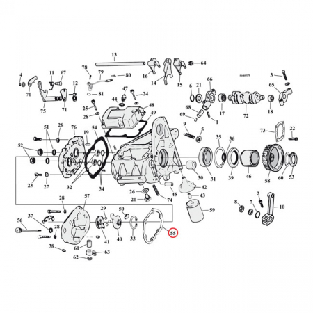 COMETIC, GASKET TRANSMISSION END COVER. FIBER