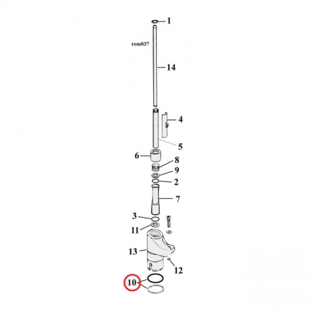 COMETIC O-RING, TAPPET GUIDE UPPER