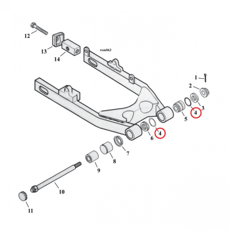 COMETIC, O-RING FILLER CAP PRIMARY / SWINGARM