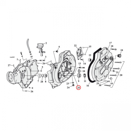 COMETIC, GASKET FOOT PEG STUD