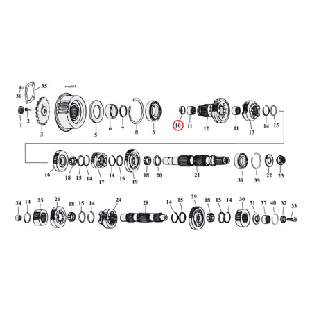 COMETIC OIL SEAL, MAIN DRIVE GEAR END