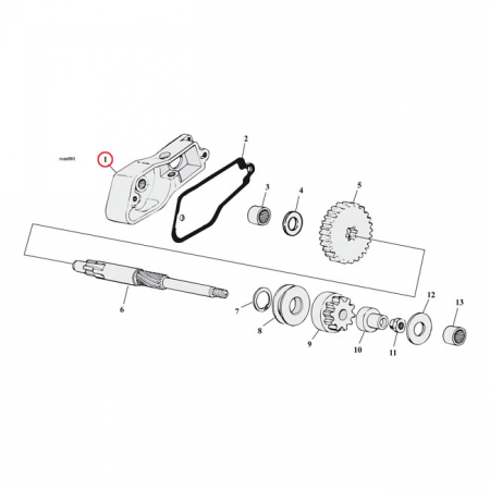 COMETIC, GASKET STARTER COVER PLATE. .031" FIBER