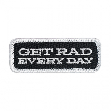 BILTWELL GET RAD PATCH BLACK/WHITE/GREY