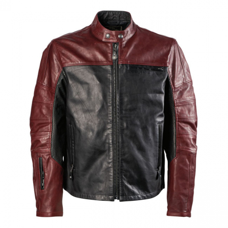 RSD LEATHER JACKET RONIN BLACK/OXBLOOD