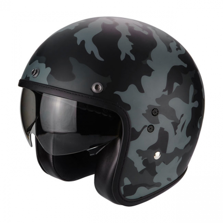 SCORPION BELFAST JET HELMET MISSION MATTE BLACK/