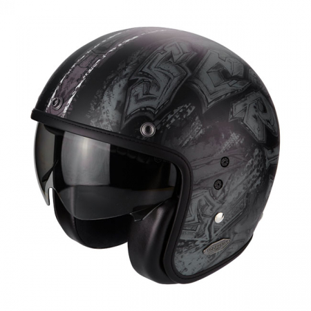 SCORPION BELFAST JET HELMET URBEX MATTE BLACK/SI