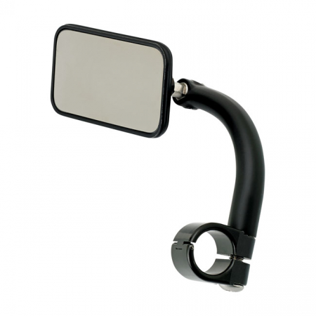 BILTWELL UTILITY MIRROR RECTANGLE CLAMP-ON-1" BLACK