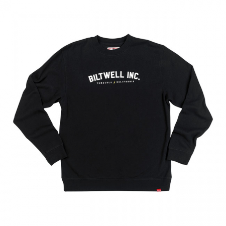 BILTWELL BASIC CREW NECK SWEATSHIRT BLACK