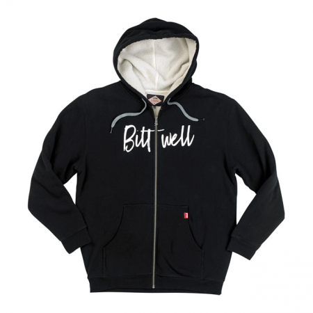 BILTWELL FLASH SHERPA ZIP-UP HOODIE BLACK