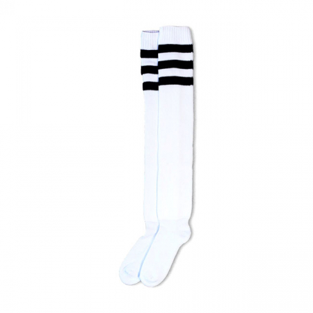 AMERICAN SOCKS ULTRA HIGH OLD SCHOOL TRIPLE BLACK STRIPED