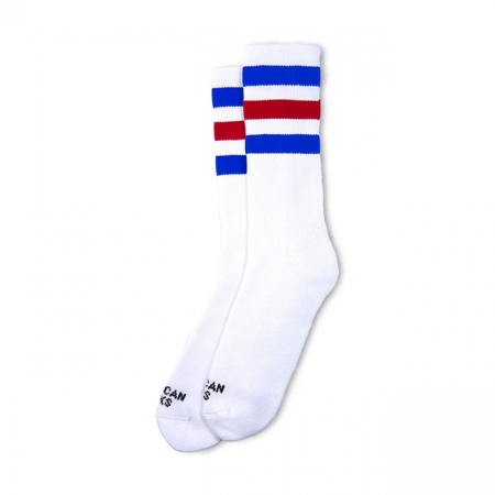 AMERICAN SOCKS MID HIGH AMERICAN PRIDE II BLUE/RED/BLUE STRI