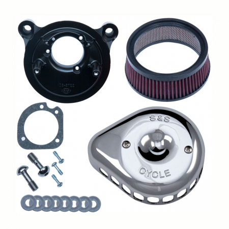 S&S MINI TEARDROP STEALTH AIR CLEANER KIT