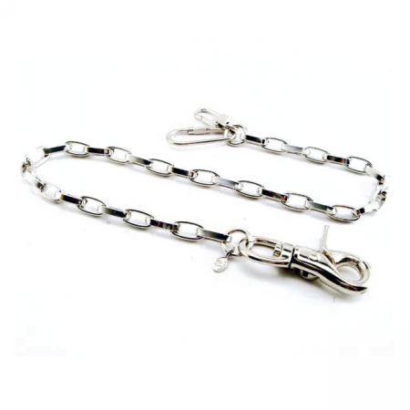 AMIGAZ MODERN CHROME WALLET CHAIN 16"