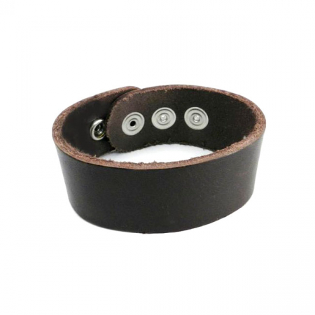 AMIGAZ DOUBLE BROWN LEATHER STRAP BRACELET