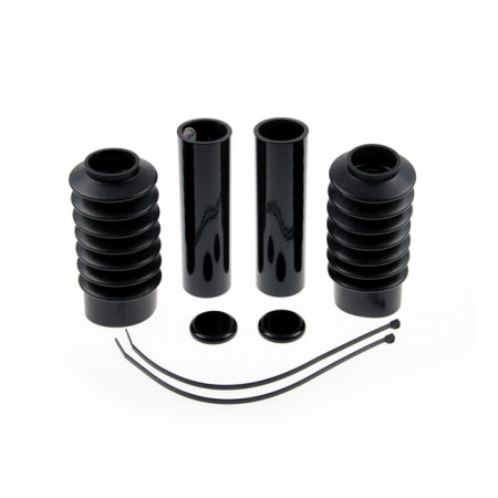 CULT-WERK, 6-PIECE FORK TUBE COVER KIT. GLOSS BLACK