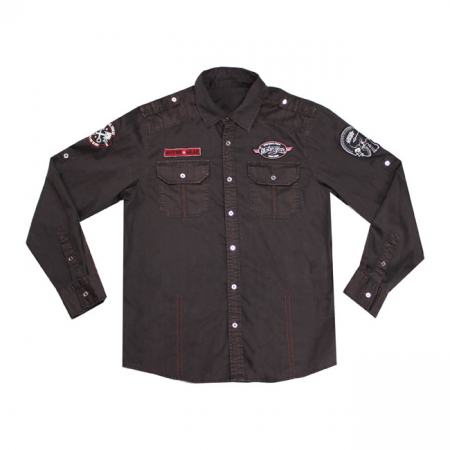 LT, SPEED EQUALS POWER BUTTON DOWN SHIRT