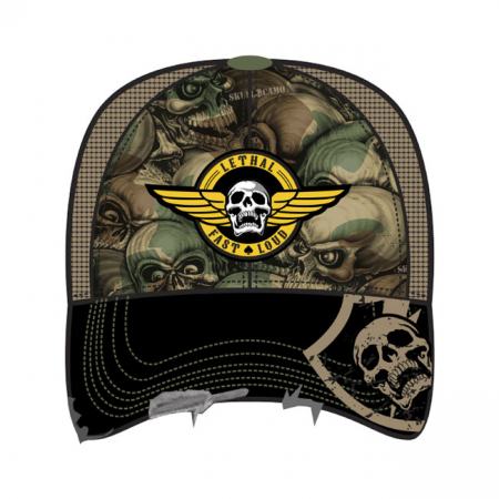 LT, MEN'S TRUCKER HAT ARMY SKULL CAMO