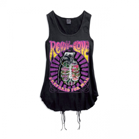 LT, READY FOR LOVE FRINGE TANK TOP