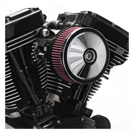 S&S STEALTH, DOMED BOBBER TEARDROP AIR CLEANER KIT