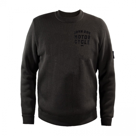 JOHN DOE KNIT PULLOVER ROUNDNECK GREY WITH XTM KEV