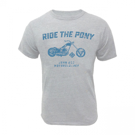 JOHN DOE T-SHIRT RIDE THE PONY GREY