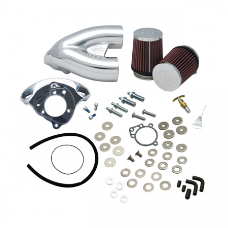 S&S, TUNED INDUCTION AIR CLEANER KIT. CHROME