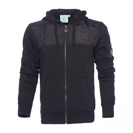 WCC SYMBOL ZIP HOODIE BLACK