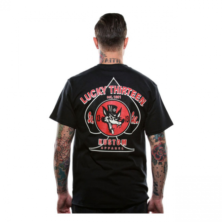 LUCKY 13 WOLFY T-SHIRT BLACK