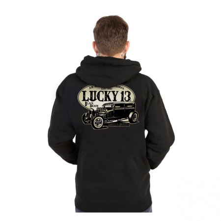 LUCKY 13 AMERICAN ORIGINAL HOODIE BLACK