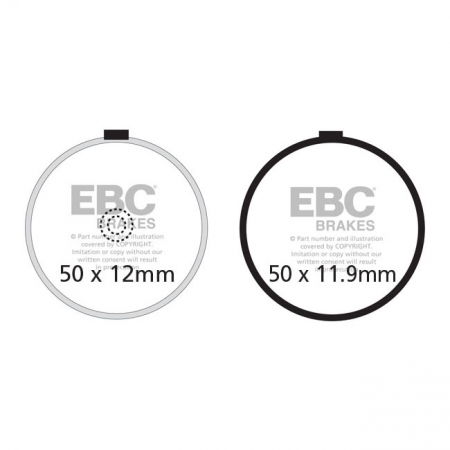 EBC V-PAD SEMI SINTERED BRAKE PADS