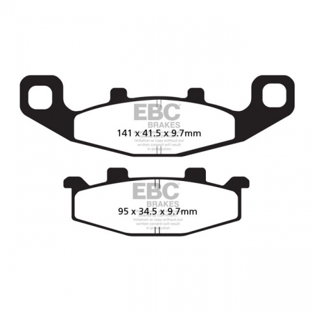 EBC ORGANIC BRAKE PAD SET FRONT