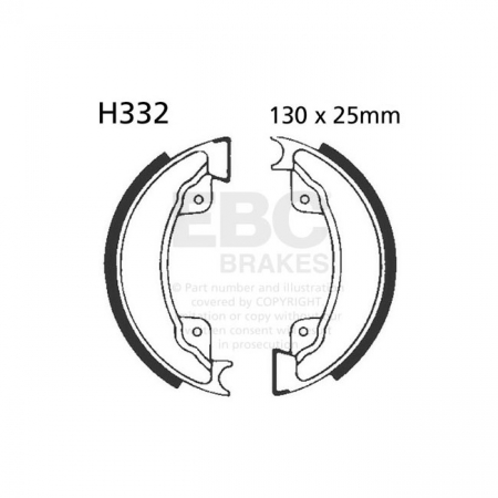 EBC PLAIN BRAKE SHOES