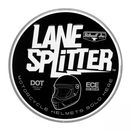 BILTWELL LANE SPLITTER SHOP SIGN, 20" DIAMETER