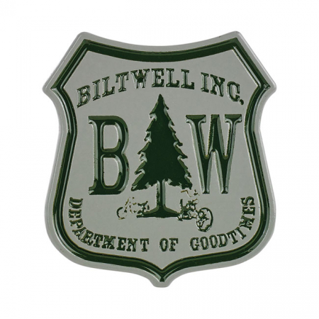 BILTWELL ENAMEL PIN GOOD TIMES GREEN/GREY