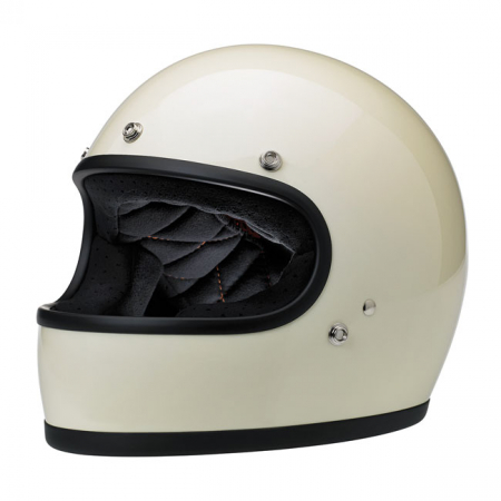 BILTWELL GRINGO HELMET GLOSS VINTAGE WHITE