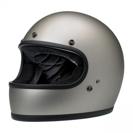 BILTWELL GRINGO HELMET FLAT TITANIUM