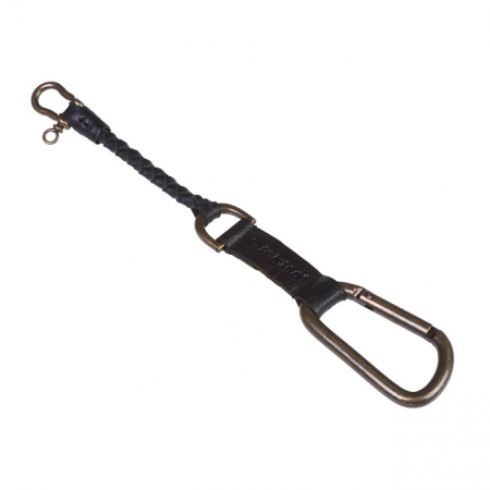 DICKIES VANSANT LEATHER KEYCHAIN BLACK