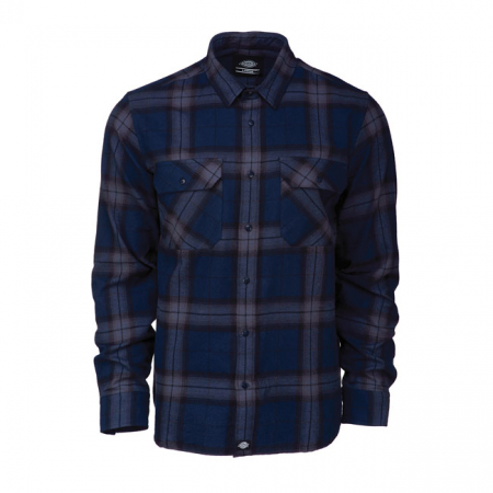 DICKIES BROWNSBURG LONG SLEEVE SHIRT BLUE