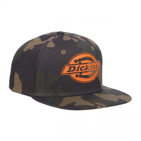 DICKIES OAKLAND SNAPBACK CAP CAMO WITH ORANGE