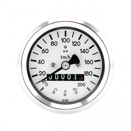 MMB 60MM BASIC SPEEDOMETER 200KM/H, CHROME