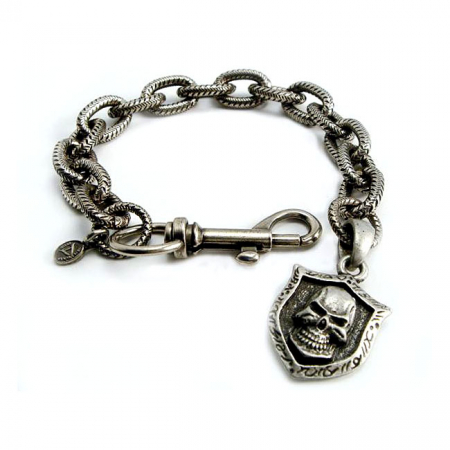 AMIGAZ LINK HACK BRACELET SKULL SHIELD