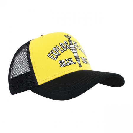 ROKKER EXPLOSIVE SHIT TRUKKER CAP YELLOW/