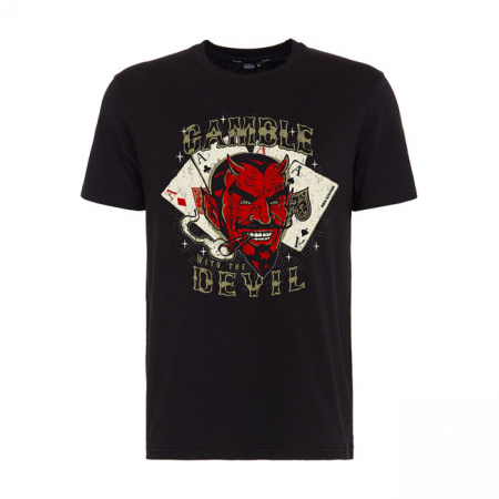 KING KEROSIN GAMBLE T-SHIRT BLACK