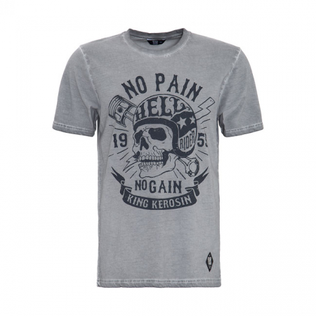 KING KEROSIN NO PAIN T-SHIRT GREY